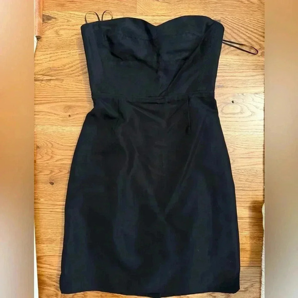 J.Crew Strapless Sweetheart Neck Black Dress size 2 - Picture 3 of 13